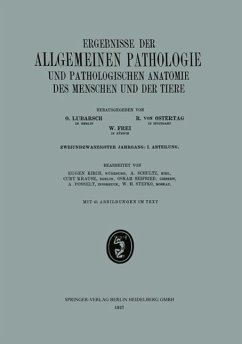 Ergebnisse der Allgemeinen Pathologie und Pathologischen Anatomie des Menschen und der Tiere (eBook, PDF) - Kirch, Eugen; Schultz, A.; Krause, Curt; Seifried, Oskar; Posselt, Adolf; Stefko, W. H.