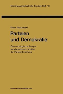 Parteien und Demokratie (eBook, PDF) - Wiesendahl, Elmar