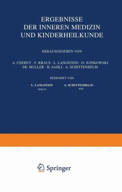 Ergebnisse der Inneren Medizin und Kinderheilkunde (eBook, PDF) - Langstein, L.; Schittenhelm, A.