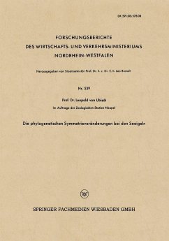 Die phylogenetischen Symmetrieveränderungen bei den Seeigeln (eBook, PDF) - Ubisch, Leopold ~von&xc