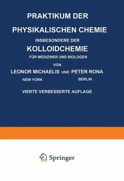 Cover Praktikum der Physikalischen Chemie Insbesondere der Kolloidchemie für Mediziner und Biologen (eBook, PDF)