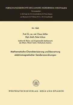 Mathematische Charakterisierung und Bewertung elektromagnetischer Senderanordnungen (eBook, PDF) - Müller, Claus