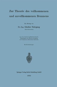 Zur Theorie des vollkommenen und unvollkommenen Brunnens (eBook, PDF) - Nahrgang, Günther
