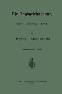 Cover Die Jagdgesetzgebung (eBook, PDF)