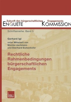 Rechtliche Rahmenbedingungen bürgerschaftlichen Engagements (eBook, PDF) - Kommission, Enquete