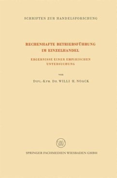 Rechenhafte Betriebsführung im Einzelhandel (eBook, PDF) - Noack, Willi H.