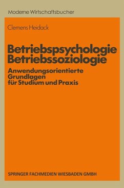 Betriebspsychologie/Betriebssoziologie (eBook, PDF) - Heidack, Clemens