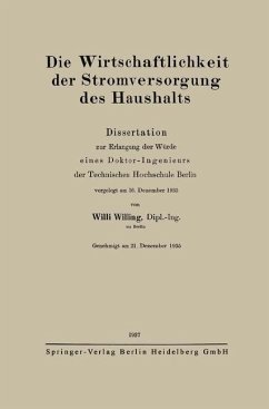 Cover Die Wirtschaftlichkeit der Stromversorgung des Haushalts (eBook, PDF)