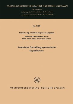 Cover Analytische Darstellung symmetrischer Koppelkurven (eBook, PDF)