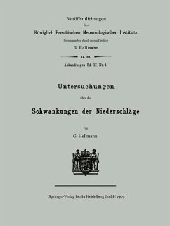 Untersuchungen über die Schwankungen der Niederschläge (eBook, PDF) - Hellmann, Gustav