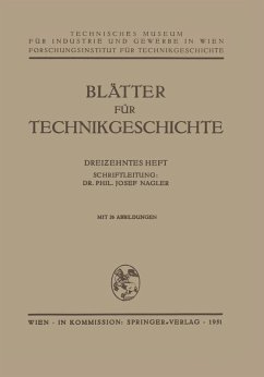 Cover Blätter für Technikgeschichte (eBook, PDF)