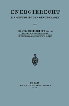 Energierecht (eBook, PDF) - List, Friedrich
