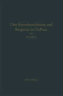 Cover Über Kostenberechnung und Baugeräte im Tiefbau (eBook, PDF)