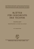 Blätter für Geschichte der Technik (eBook, PDF)