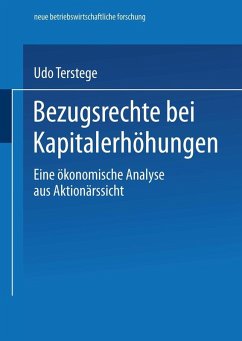 Bezugsrechte bei Kapitalerhöhungen (eBook, PDF) - Terstege, Udo