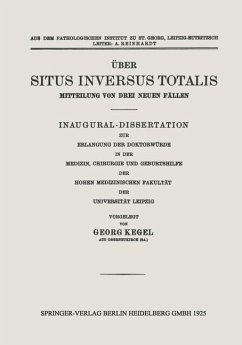 Cover Über Situs Inversus Totalis (eBook, PDF)