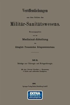 Beiträge zur Chirurgie und Kriegschirurgie (eBook, PDF) - Bergmann, Ernst Von