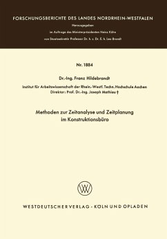Cover Methoden zur Zeitanalyse und Zeitplanung im Konstruktionsbüro (eBook, PDF)