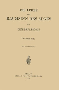 Die Lehre vom Raumsinn des Auges (eBook, PDF) - Hofmann, Franz Bruno