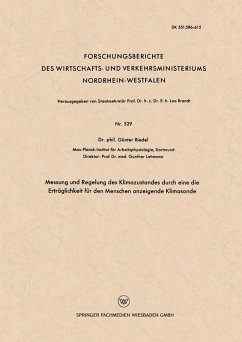 Messung und Regelung des Klimazustandes durch eine die Erträglichkeit für den Menschen anzeigende Klimasonde (eBook, PDF) - Riedel, Günter