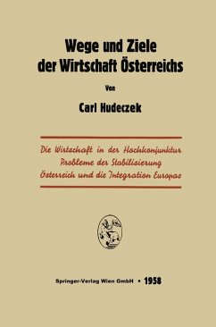 Cover Wege und Ziele der Wirtschaft Österreichs (eBook, PDF)