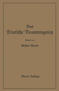 Cover Das Deutsche Beamtengesetz (DBG) (eBook, PDF)