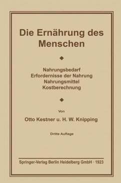 Cover Die Ernährung des Menschen (eBook, PDF)