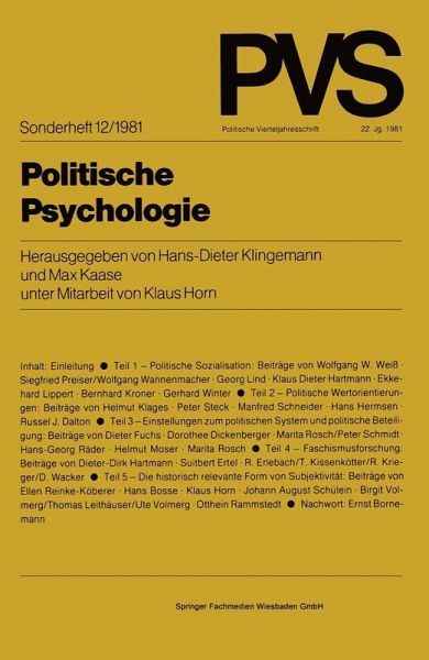 Politische Psychologie (eBook, PDF)