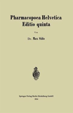Pharmacopoea Helvetica Editio quinta (eBook, PDF) - Sido, Max