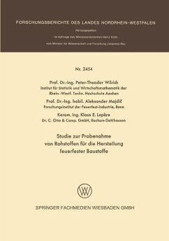 Cover Studie zur Probenahme von Rohstoffen für die Herstellung feuerfester Baustoffe (eBook, PDF)