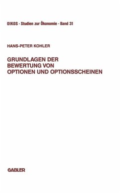 Cover Grundlagen der Bewertung von Optionen und Optionsscheinen (eBook, PDF)