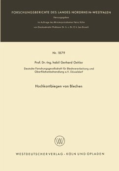Cover Hochkantbiegen von Blechen (eBook, PDF)