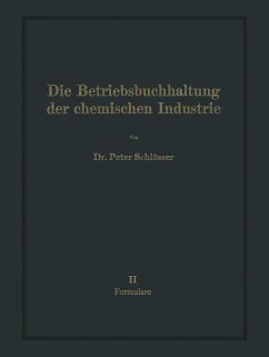 Cover Die Betriebsbuchhaltung der chemischen Industrie (eBook, PDF)