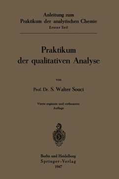 Praktikum der qualitativen Analyse (eBook, PDF) - Souci, Walter