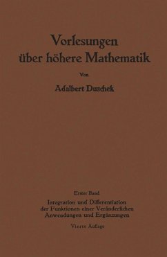 Vorlesungen über höhere Mathematik (eBook, PDF) - Duschek, Adalbert