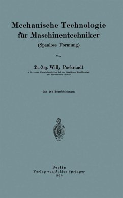 Mechanische Technologie für Maschinentechniker (eBook, PDF) - Pockrandt, Willy