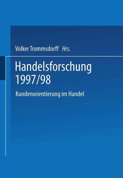 Handelsforschung 1997/98 (eBook, PDF) Handelsforschung 1997/98 (eBook, PDF)