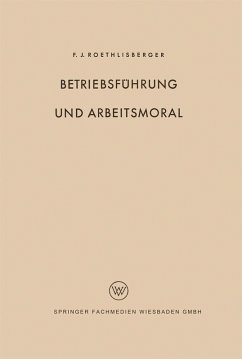 Cover Betriebsführung und Arbeitsmoral (eBook, PDF)