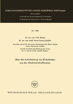 Cover Über die Aufarbeitung von Rückständen aus der Altschmierölraffination (eBook, PDF)