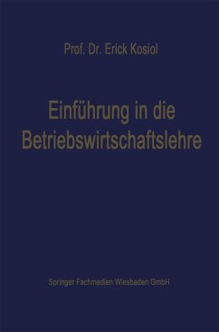 Cover Einführung in die Betriebswirtschaftslehre (eBook, PDF)