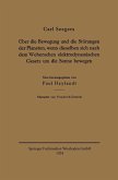 Über die Bewegung und die Störungen der Planeten, wenn dieselben sich nach dem Weberschen elektrodynamischen Gesetz um die Sonne bewegen (eBook, PDF)