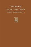 Festgabe für Rudolf von Gneist zum Doktorjubiläum am XX. November MDCCCLXXXVIII (eBook, PDF)