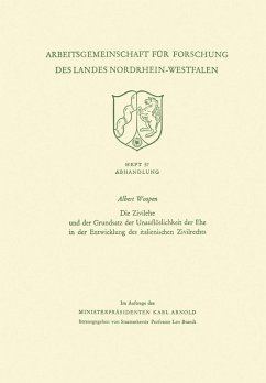 Cover Die Zivilehe und der Grundsatz der Unauflöslichkeit der Ehe in der Entwicklung des italienischen Zivilrechts (eBook, PDF)