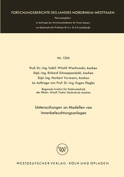 Untersuchungen an Modellen von Innenbeleuchtungsanlagen (eBook, PDF) - Wiechowski, Witold