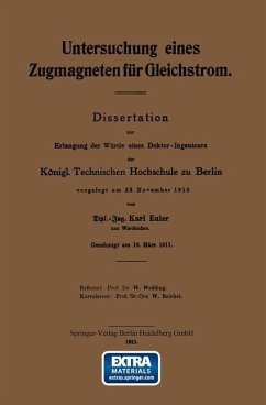 Cover Untersuchung eines Zugmagneten für Gleichstrom (eBook, PDF)