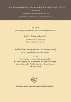 Cover Praktische Orthothanasie (Sterbebeistand) im Arbeitsfeld sozialer Praxis (eBook, PDF)