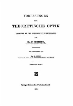 Vorlesungen über Theoretische Optik (eBook, PDF) - Neumann, F.