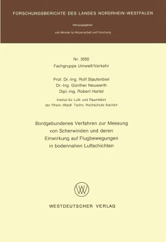 Cover Bordgebundenes Verfahren zur Messung von Scherwinden und deren Einwirkung auf Flugbewegungen in bodennahen Luftschichten (eBook, PDF)