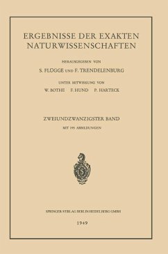 Ergebnisse der Exakten Naturwissenschaften (eBook, PDF) - Höhler, G.; Trendelenburg, Ferdinand
