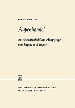 Außenhandel (eBook, PDF) - Henzler, Reinhold